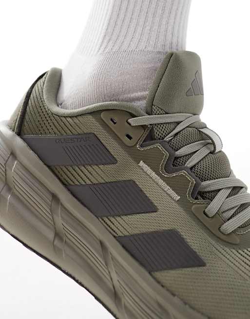 Adidas Running Questar 3 Trainers In Olive