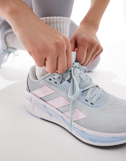 Adidas Running Questar Trainers 3 In Blue And Pink