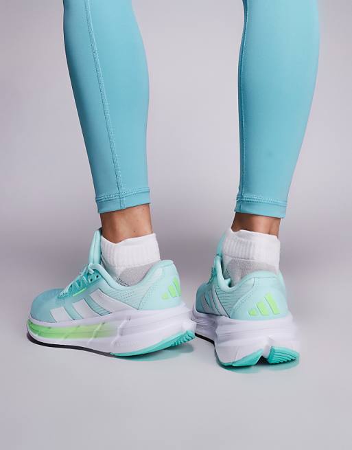 Adidas Running Questar Trainers 3 In Mint And White
