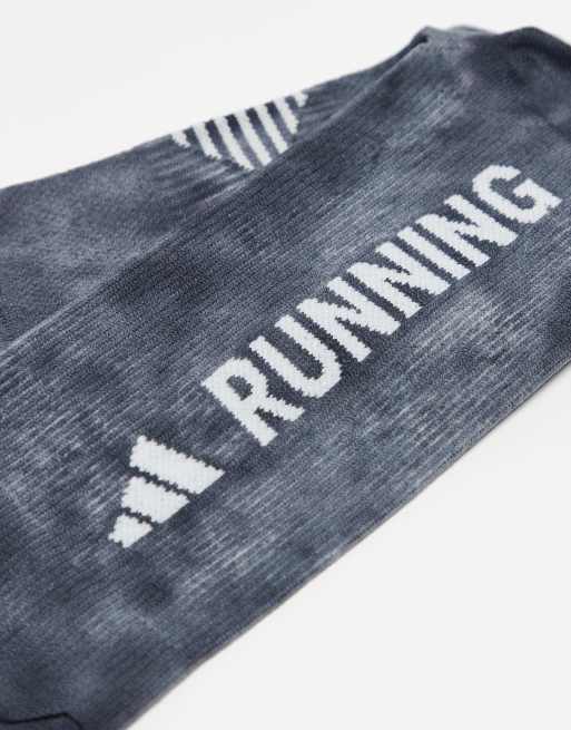 Adidas Running Sock In Black Graphic