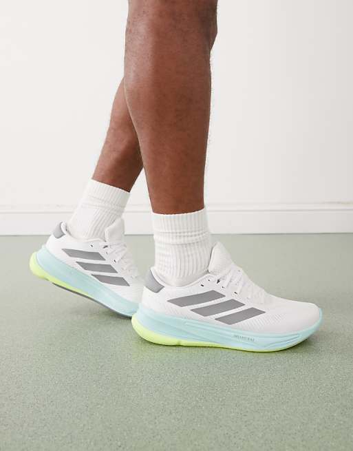 adidas Running Supernova Ease trainers in white and grey