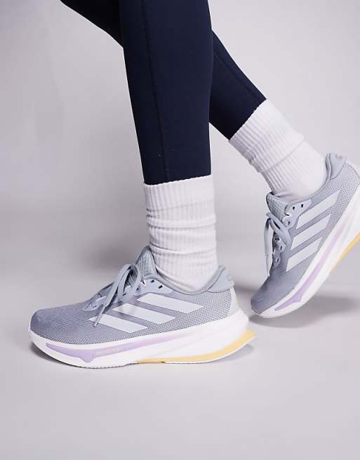 adidas Running Supernova Rise 2 trainers in grey and silver