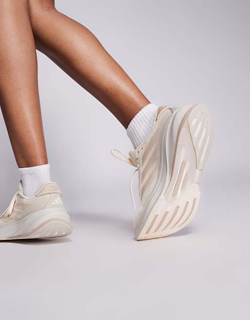 Adidas Running Supernova Rise 2 Trainers In White And Beige
