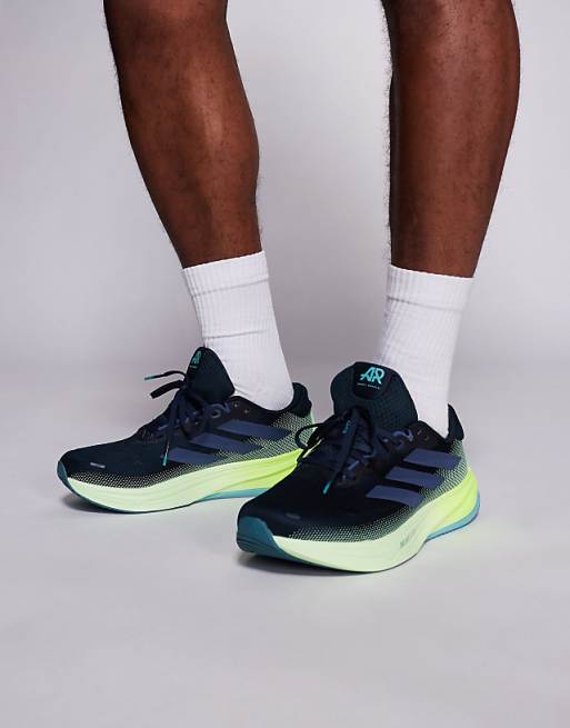 adidas Running Supernova Rise ATR in navy and yellow