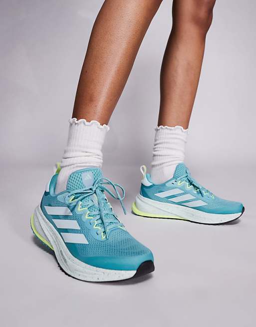 adidas Running Supernova Rise ATR trainers in teal and yellow
