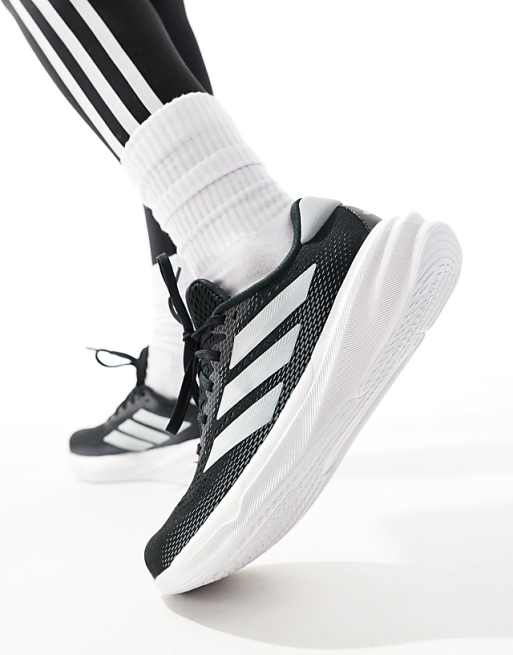 Adidas Running Supernova Stride 2 In Black Grey And White