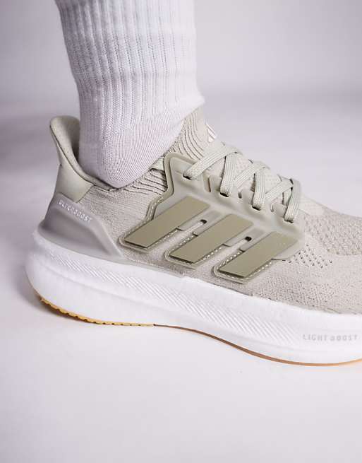 Adidas Running Ultraboost 5 Trainers In Grey And Beige