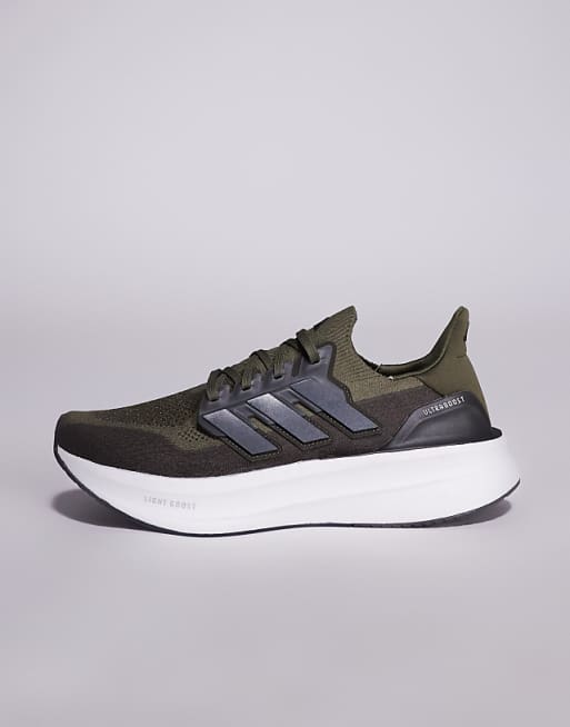 Adidas Running Ultraboost 5 Trainers In Khaki And Black