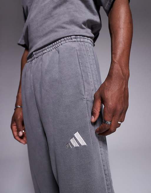 Adidas Sportswear Joggers In Washed Black