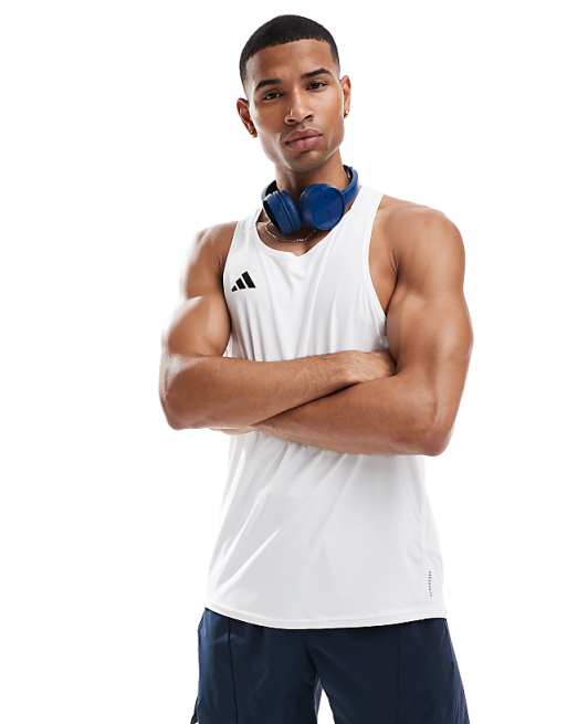 adidas Tennis Pro tank top in white