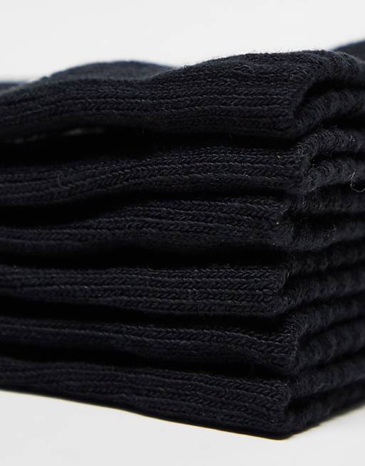 Adidas Training 3-pack Linear Logo Crew Socks In Black