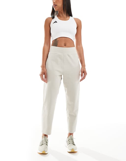 adidas Training All me yoga pants in beige