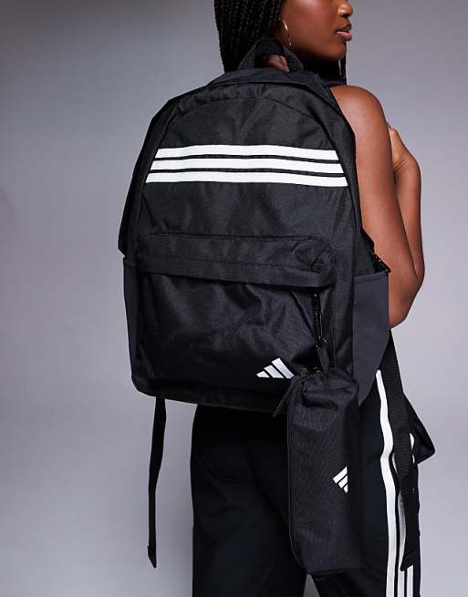 adidas Training backpack with pencil case in black