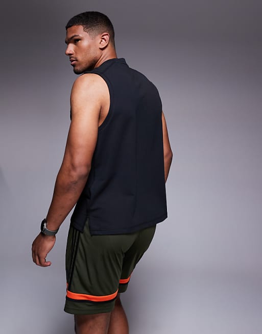 Adidas Training D4T Sleeveless T-shirt In Black