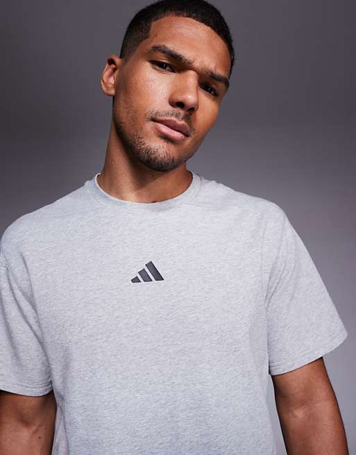 Adidas Training D4T T-shirt In Grey Heather