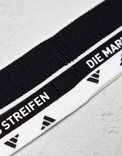 Adidas Training Elastic Headband 3 Pack In Mono