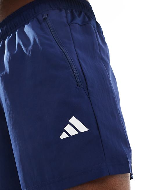Adidas Training Essential 5 Inch Woven Shorts In Navy