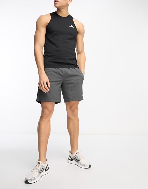 Adidas Training Essential Logo Vest In Black