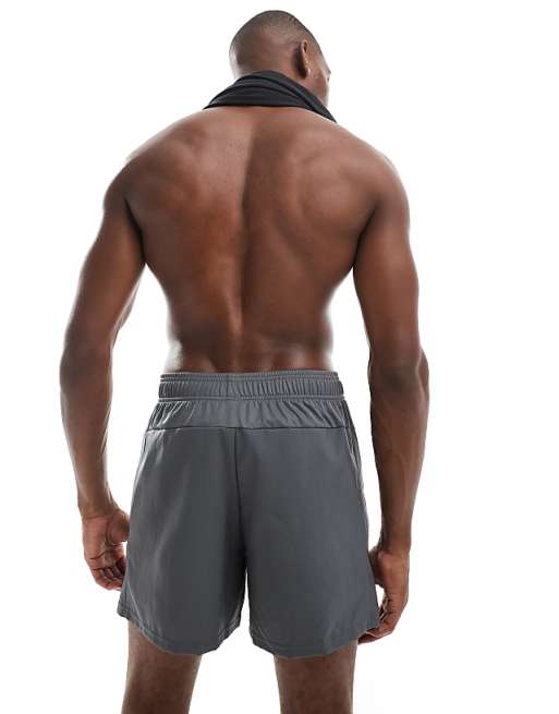 Adidas Training Essentials 5 Inch Woven Shorts In Grey