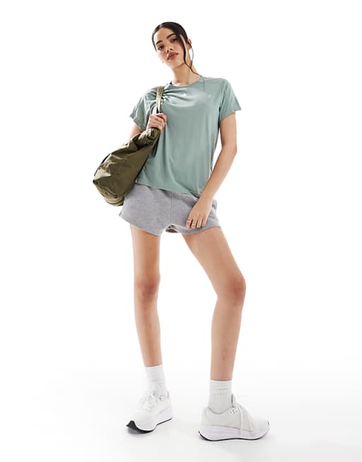 Adidas Training Essentials T-shirt In Silver Green