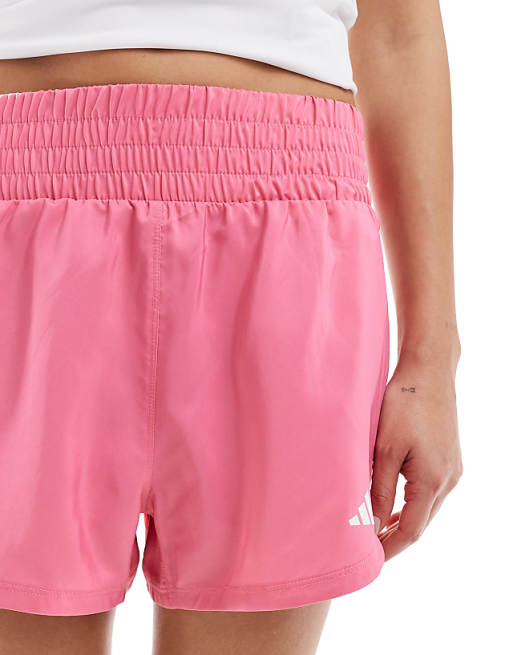 Adidas Training High Waist Pacer Short In Pink
