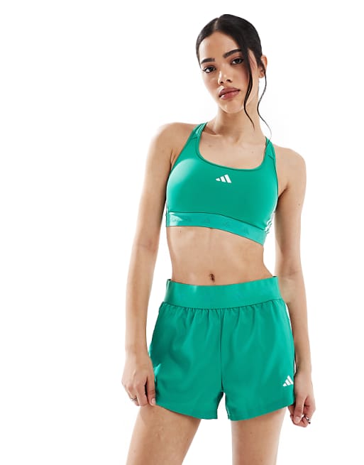 Adidas Training Hyperglam Shorts In Green