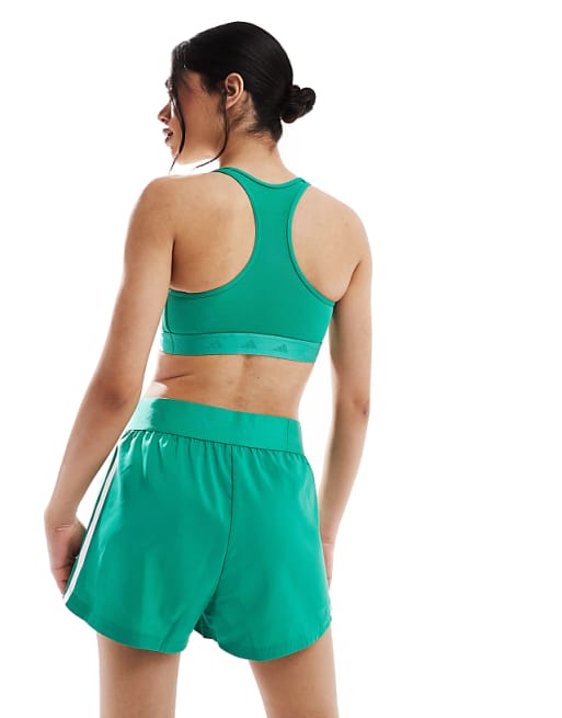 Adidas Training Hyperglam Shorts In Green