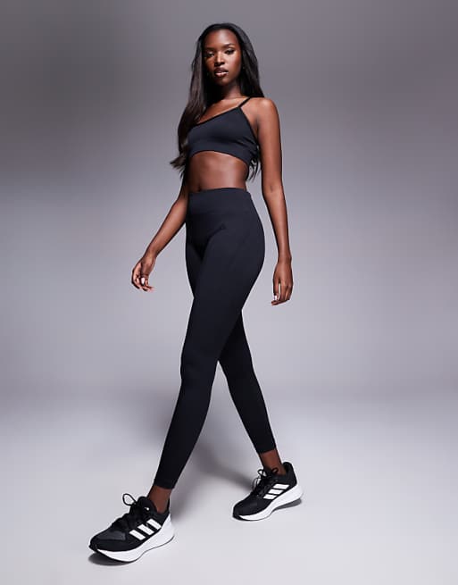 adidas Training knitted full length leggings in black