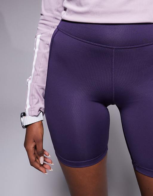 Adidas Training Optime Essentials 7"" Shorts In Dark Purple