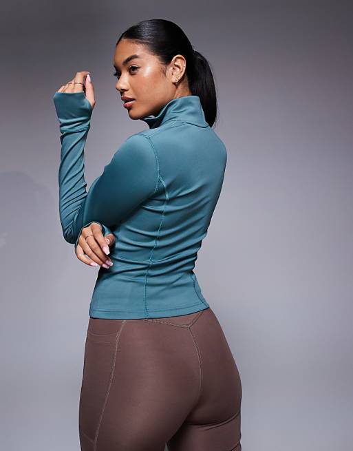 Adidas Training Optime Essentials Jacket In Teal