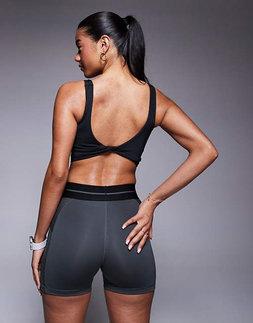 Adidas Training Optime Power Back Twist Tank In Black