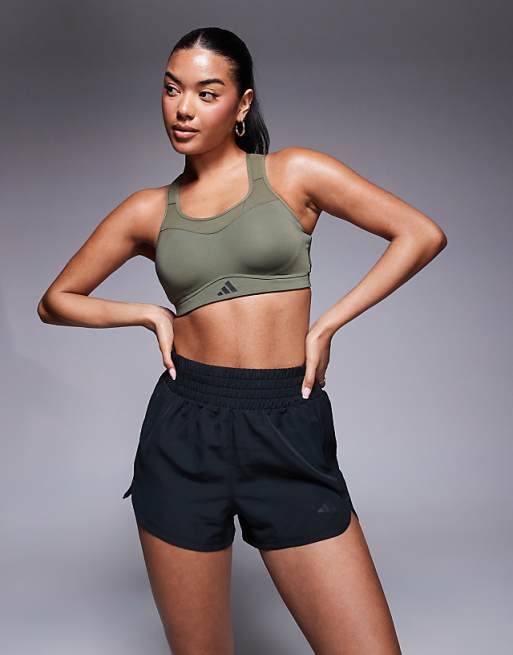 Adidas Training Pacer High Waisted 3"" Shorts In Black