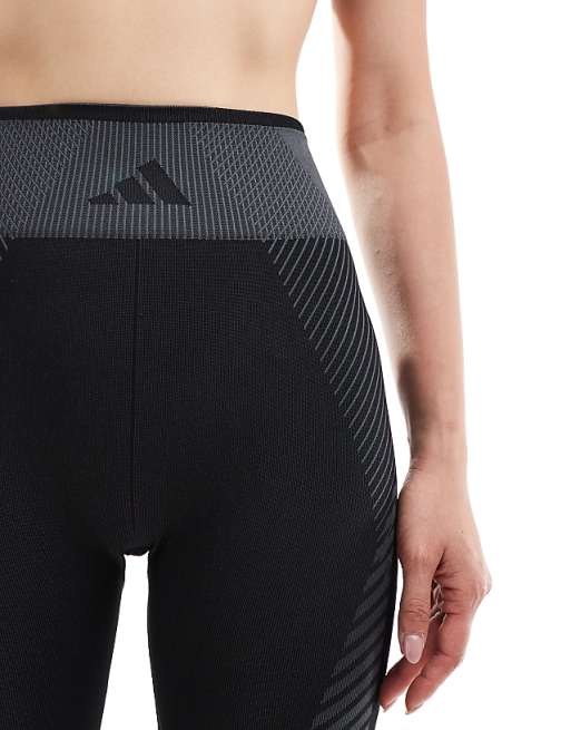Adidas Training Seamless 7/8 Leggings In Black