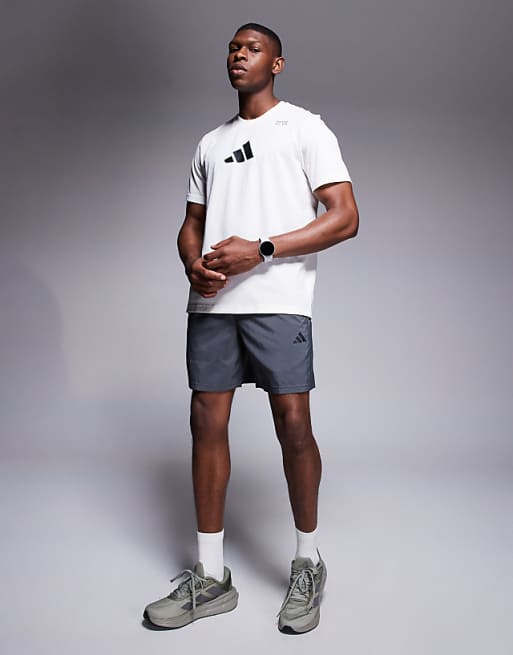 Adidas Training T-shirt With Graphic Print In White
