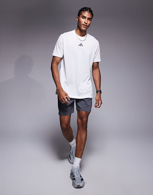 Adidas Training T-shirt With Progress Back Print In White