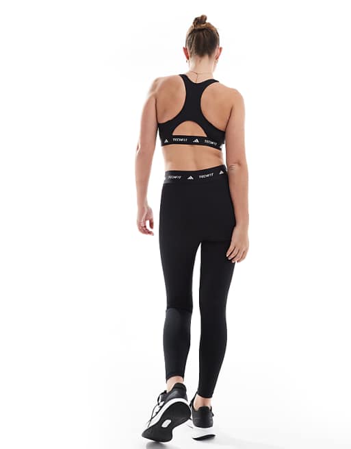 Adidas Training Tech Fit 7/8 Sculpt Leggings In Black