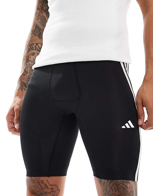 adidas Training tech fit shorts in black