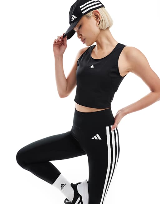 adidas Training Tech-Fit tank top in black