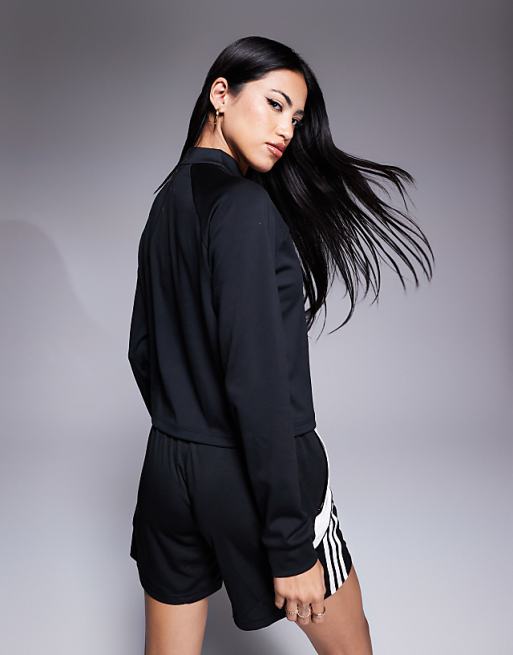 Adidas Training Train Essentials 1/4 Zip Top In Black