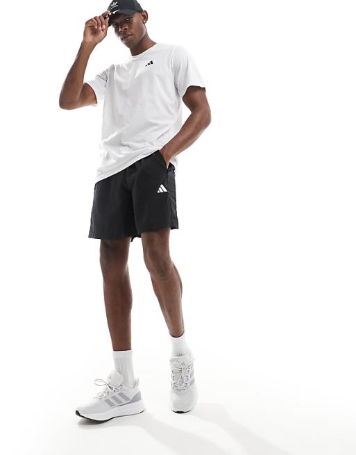 adidas Training Train Essentials 5 inch woven shorts in black