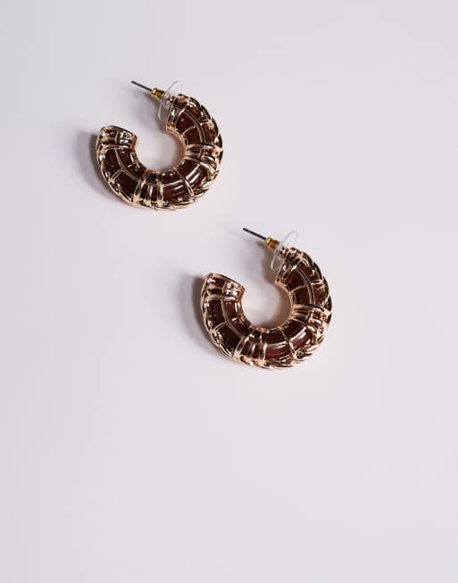 ALDO Statement Caged Hoop Earrings In Gold