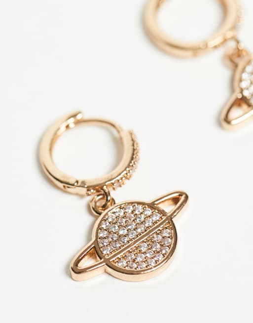 ALDO Wealign Pack Of 3 Celestial Drop Earrings In Gold