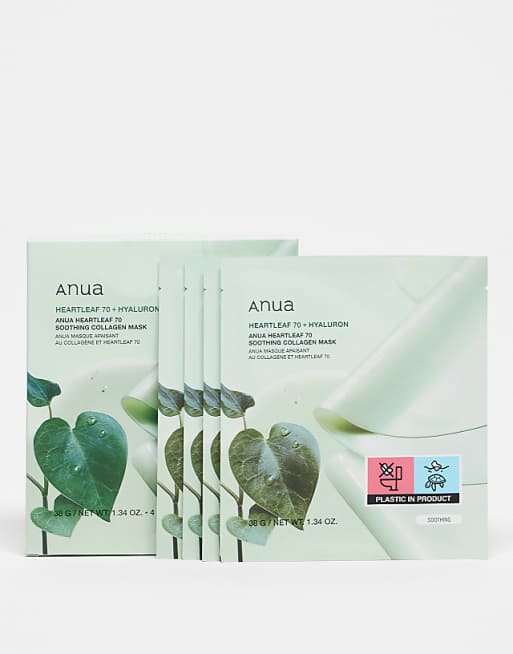 Anua Heartleaf 70 Soothing Collagen Mask (4 Sheets)