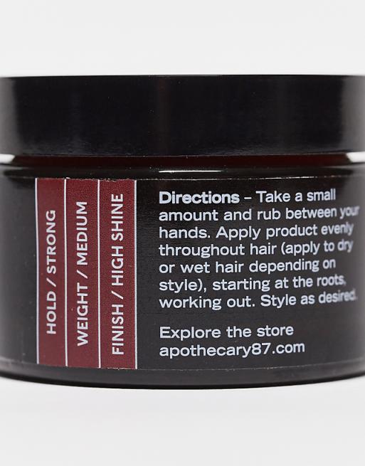 Apothecary 87 Hair Styling Pomade 50ml