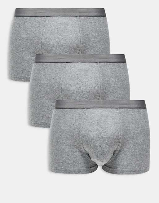 ARKET 3 pack premium trunk boxer set in grey melange