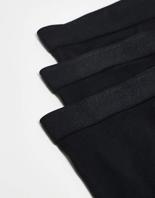 ARKET Cotton Rich 3 Pack Premium Trunk Boxer Set In Black