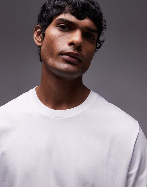 ARKET Jersey T-shirt In White