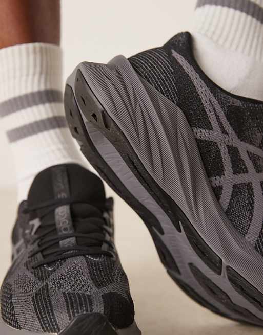 Asics Dynablast 5 Running Trainers In Carbon And Black