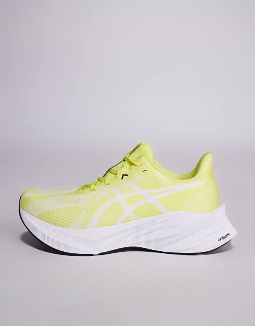 Asics Dynablast 5 Running Trainers In Citron And White