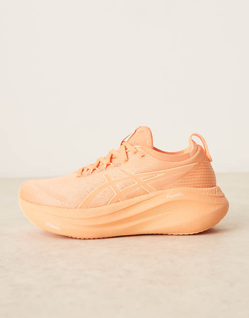 Asics Gel-Nimbus 27 Lite-Show Running Trainers In Lite-show And Mojave